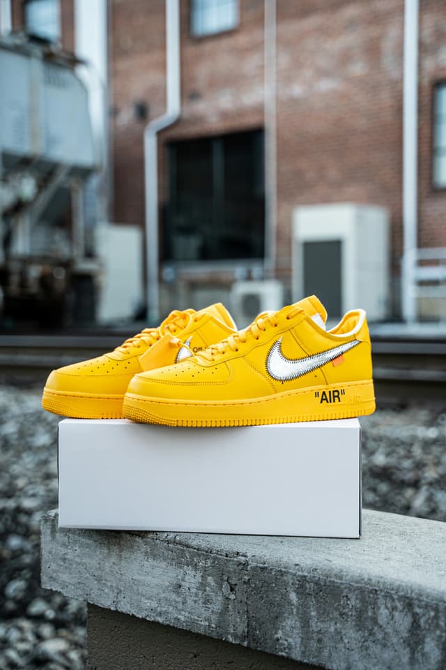 Off-White x Nike Lemonade Air Force 1s